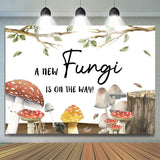 Load image into Gallery viewer, Lofaris New Fungi Is On The Way Gender Reveal Baby Shower Backdrop