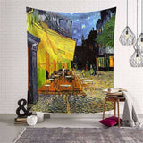 Load image into Gallery viewer, Lofaris Night Lively Restaurant Painting Style Wall Tapestry
