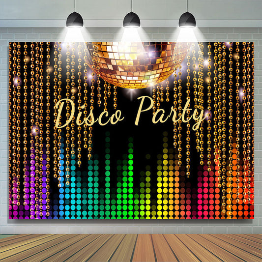 Lofaris Night Shining Vintage Disco Party Backdrop for Adults
