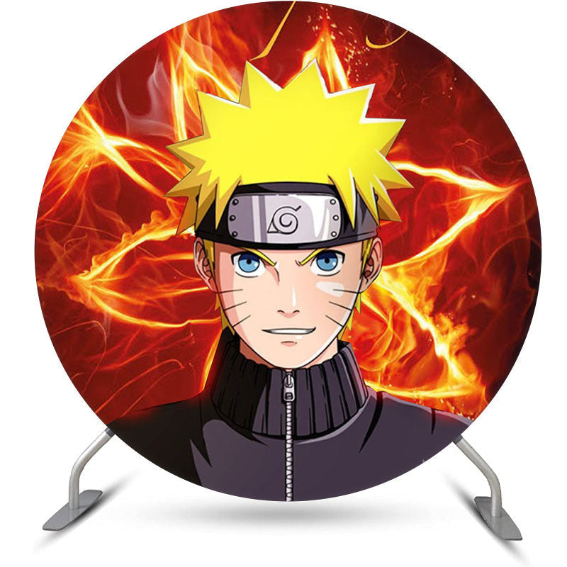 Naruto - Round Top Arch Backdrop Stand Cover – Party Covers US