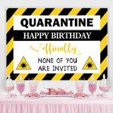 Load image into Gallery viewer, Lofaris None Of You Are Invited Happy Birthday Party Backdrop