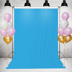 Lofaris Ocean Blue Solid Simple Party Backdrop for Photo