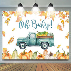 Lofaris Oh Baby!pumpkin truck Baby shower Photoshoot backdrop