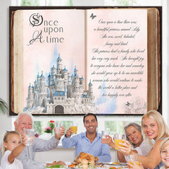 Lofaris Once Upon A Time Castle Storybook Birthday Backdrop