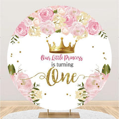 Lofaris Our Little Princess Is Turning One Birthday Backdrop