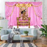 Load image into Gallery viewer, Lofaris Our Little Princess Pink and Gold Baby Shower Backdorop
