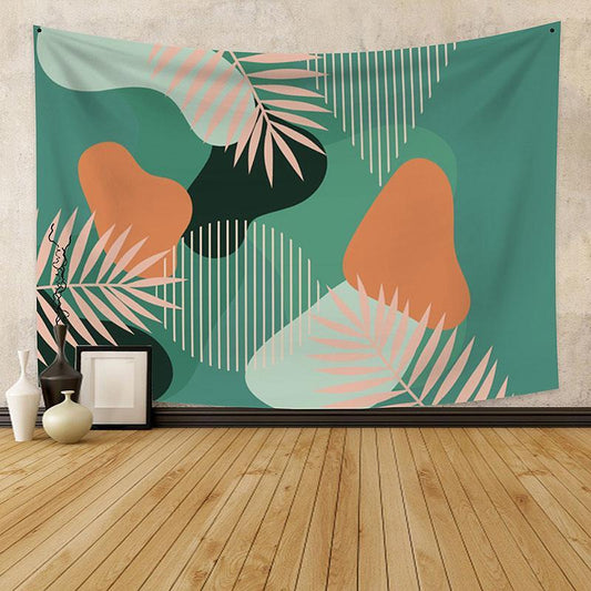 Lofaris Palm Leaf Abstract Geometric Family Custom Tapestry