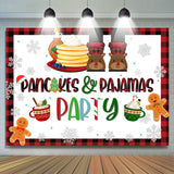 Load image into Gallery viewer, Lofaris Pancakes And Pajamas Hot Winter Christmas Backdrop