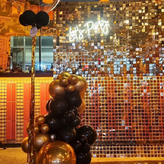 Lofaris Party Shimmer Wall Sequin Sequence Backdrop For Proposal Wedding