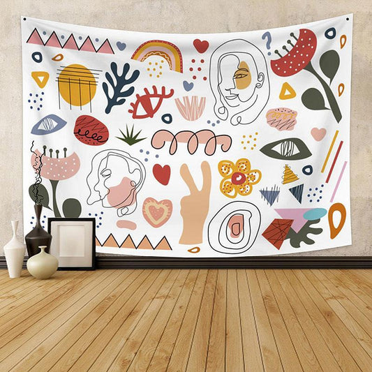 Lofaris Pattern Floral Family Still Life Abstract Custom Tapestry