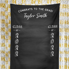 Lofaris Personalized Black College Graduation Backdrop Banner