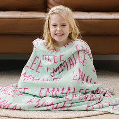 Lofaris Personalized Blanket Name Funny Letter For Boys Gift