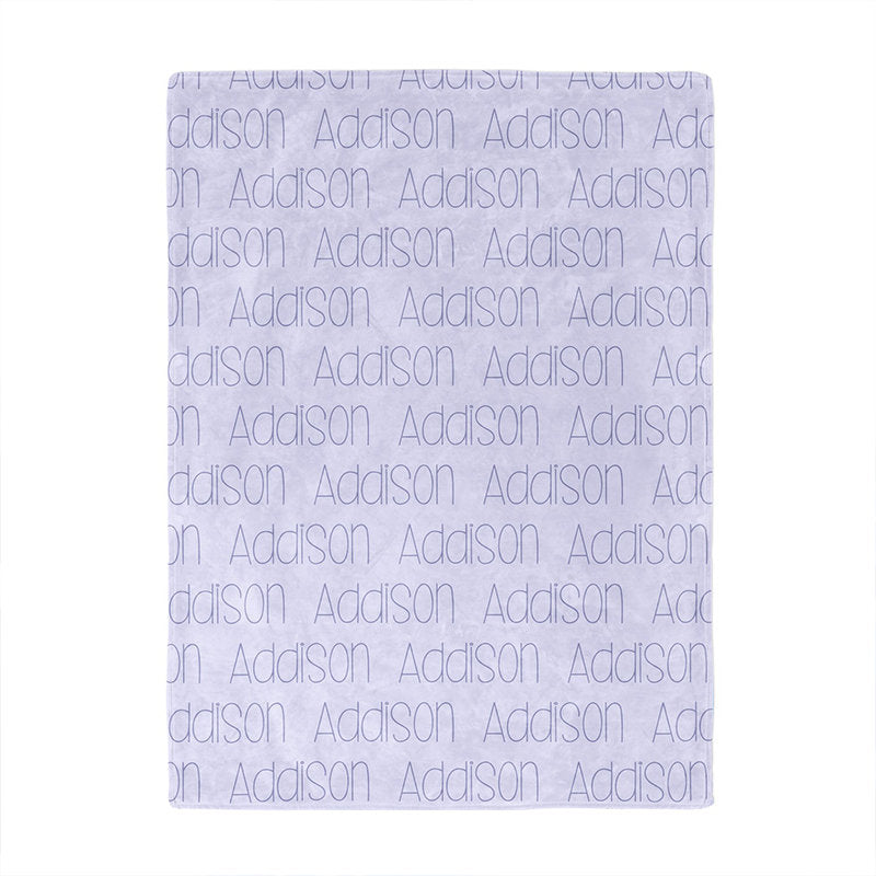 Lofaris Personalized Blanket With Name Slim Font Kids Gift