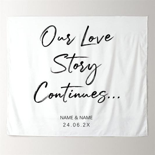 Lofaris Personalized Boho Bridal Shower Wedding Backdrop