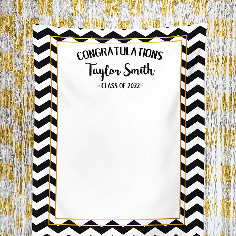 Lofaris Personalized College Graduation Backdrop Banner