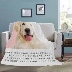 Lofaris Personalized Dog Portrait Throw Blanket As Gift