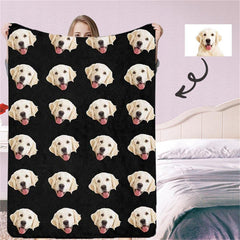 Lofaris Personalized Dog Portrait Throw Blanket For Gift
