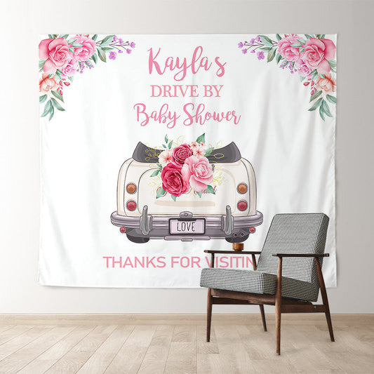 Lofaris Personalized Drive Through Bridal Shower Backdrop