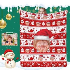Lofaris Personalized Face My Treasure Fleece Blanket for Child