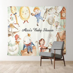 Lofaris Personalized Fairy Tale Kids Baby Shower Backdrop