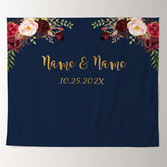 Lofaris Personalized Floral Engagement Backdrop for Party