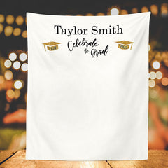 Lofaris Personalized High School College Graduation Backdrop Banner