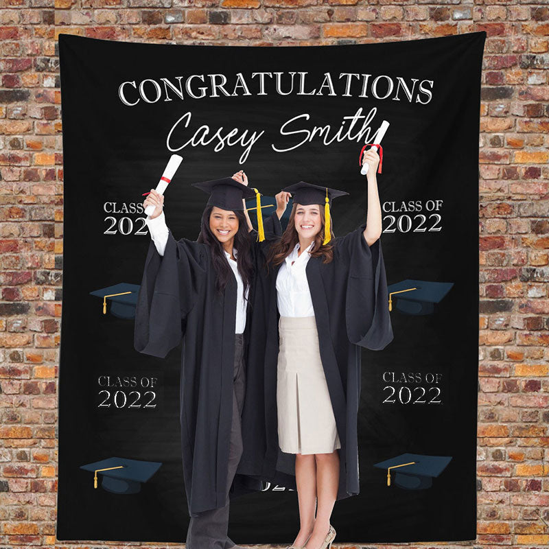 Lofaris Personalized High School Graduation Backdrop Banner