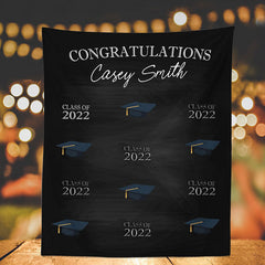 Lofaris Personalized High School Graduation Backdrop Banner