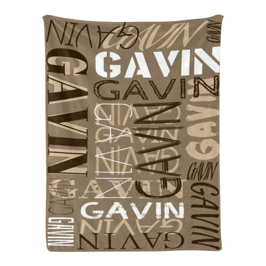 Lofaris Personalized Khaki Pants Color Name Blanket Gift