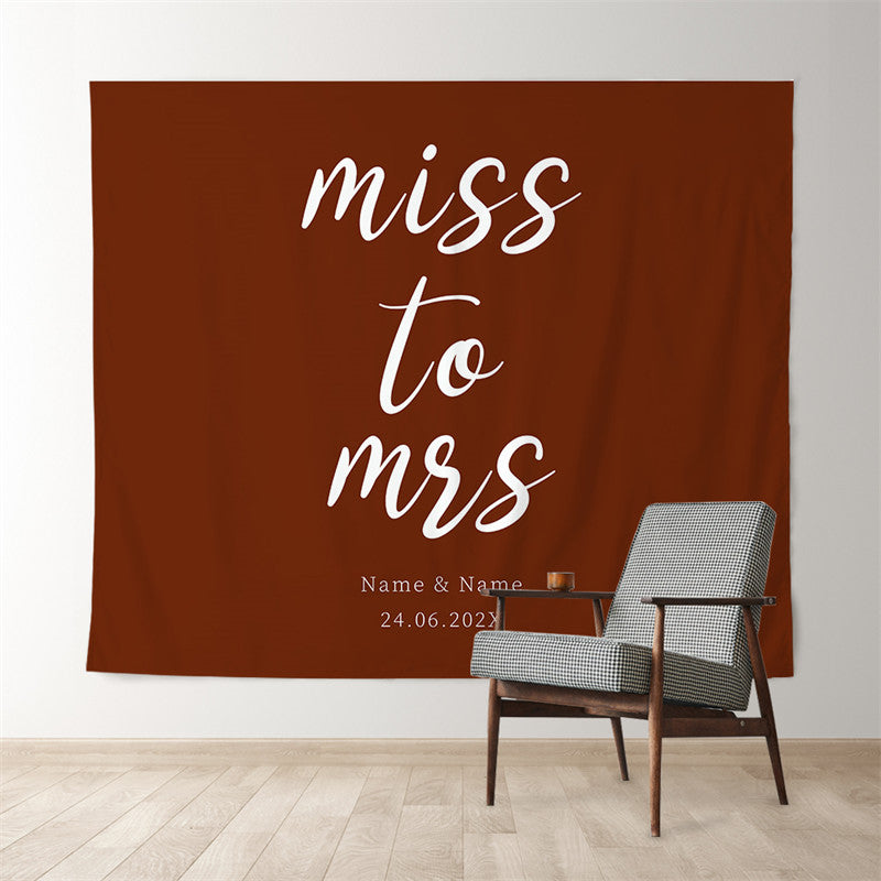 Lofaris Personalized Simple Solid Color Wedding Backdrop Decor