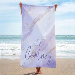 Lofaris Personalized Name And Text Fun Summer Beach Towel