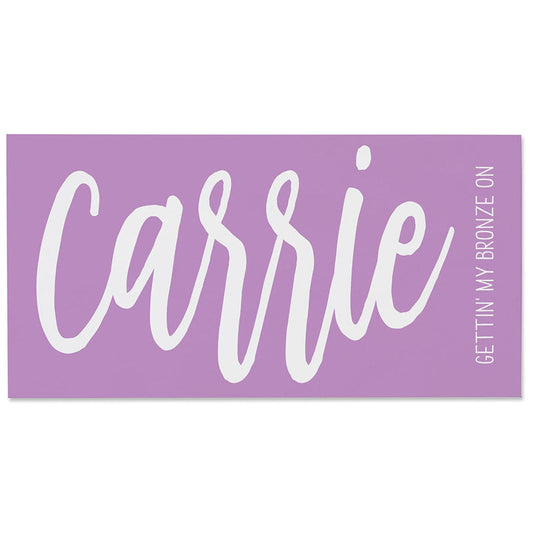 Lofaris Personalized Name Solid Color Beach Towel as Gift