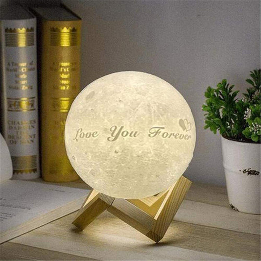 Lofaris Personalized Photo 3D Moon Lamp for Gift
