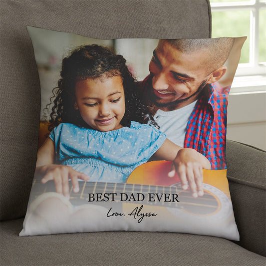 Lofaris Personalized Photo Pillow With Name Gift For Dad