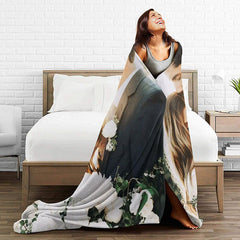 Lofaris Personalized Photos Fleece Blanket as Gift