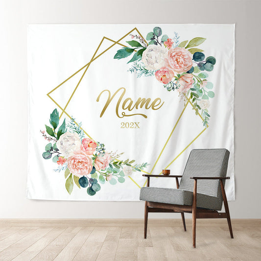 Lofaris Personalized Sunflower Wood Wedding Backdrop