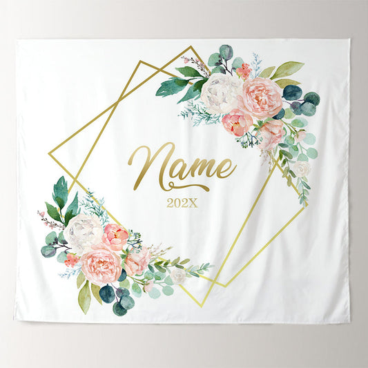 Lofaris Personalized Sunflower Wood Wedding Backdrop