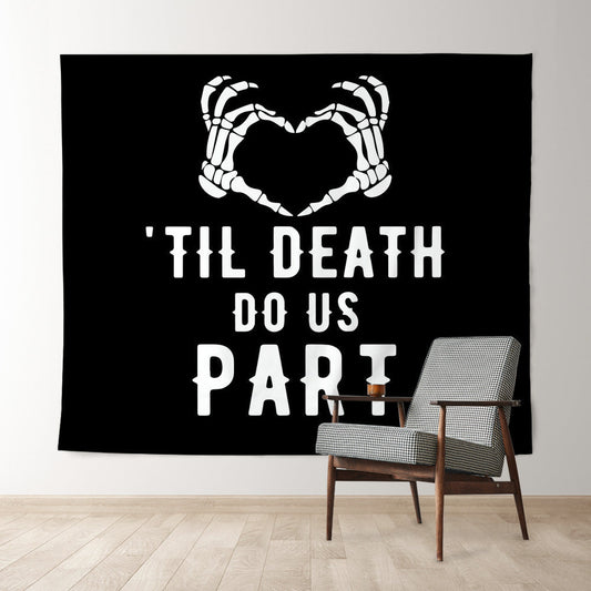 Lofaris Personalized Til Death Do Us Part Wedding Backdrop