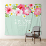 Load image into Gallery viewer, Lofaris Personalized Tropical Floral Wedding Backdrop