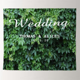 Load image into Gallery viewer, Lofaris Personalized Whole Green Leaves Wedding Backdrop