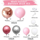 Load image into Gallery viewer, Lofaris Pink 109 Pack Balloon Arch Kit | Party Decorations - Rose Glod | white