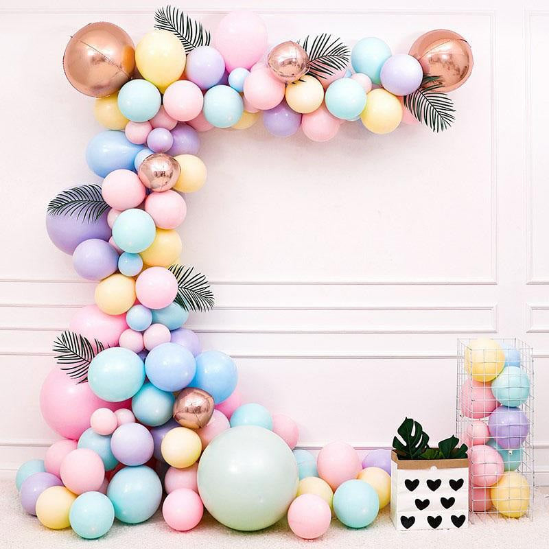 Lofaris Pink 108 Pack Balloon Arch Kit | Garland Party Decorations - Blue | Yellow