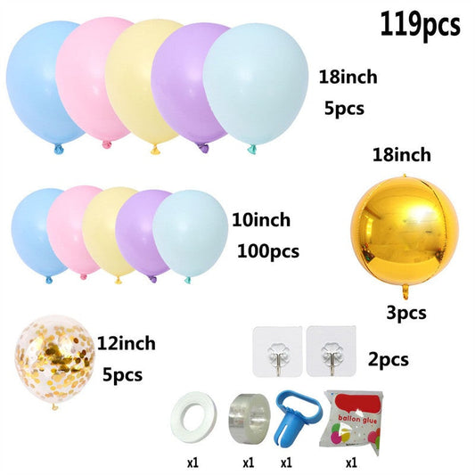 Lofaris Pink 119 Pack Balloon Arch Kit | DIY Party Decorations - Gold | Blue