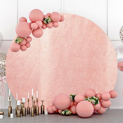 Lofaris Pink Abstract Birthday Party Circle Backdrop For Girl