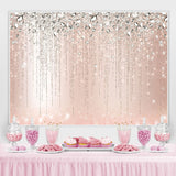 Load image into Gallery viewer, Lofaris Pink And Glitter Bokeh Happy Birthday Backdrop For Girl