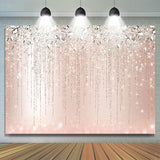 Load image into Gallery viewer, Lofaris Pink And Glitter Bokeh Happy Birthday Backdrop For Girl