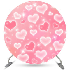 Lofaris Pink And White Love Balloons Happy Valentines Backdrop