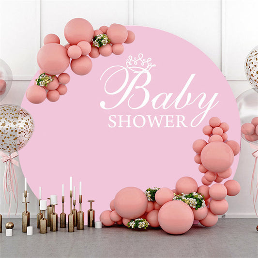 Lofaris Pure Pink Backdrop For Girls Baby Shower Party Banner