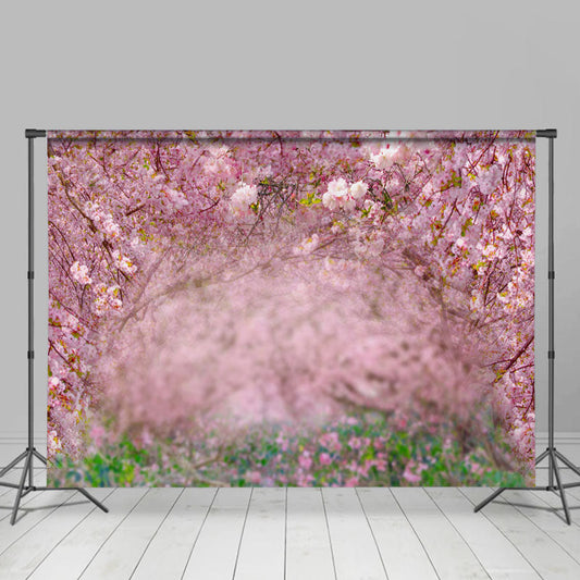 Lofaris Pink Blossom Sakura Flower Tree Spring Scene Backdrop