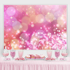 Lofaris Pink Bokeh Backdorp for Birthday and Baby Shower Party